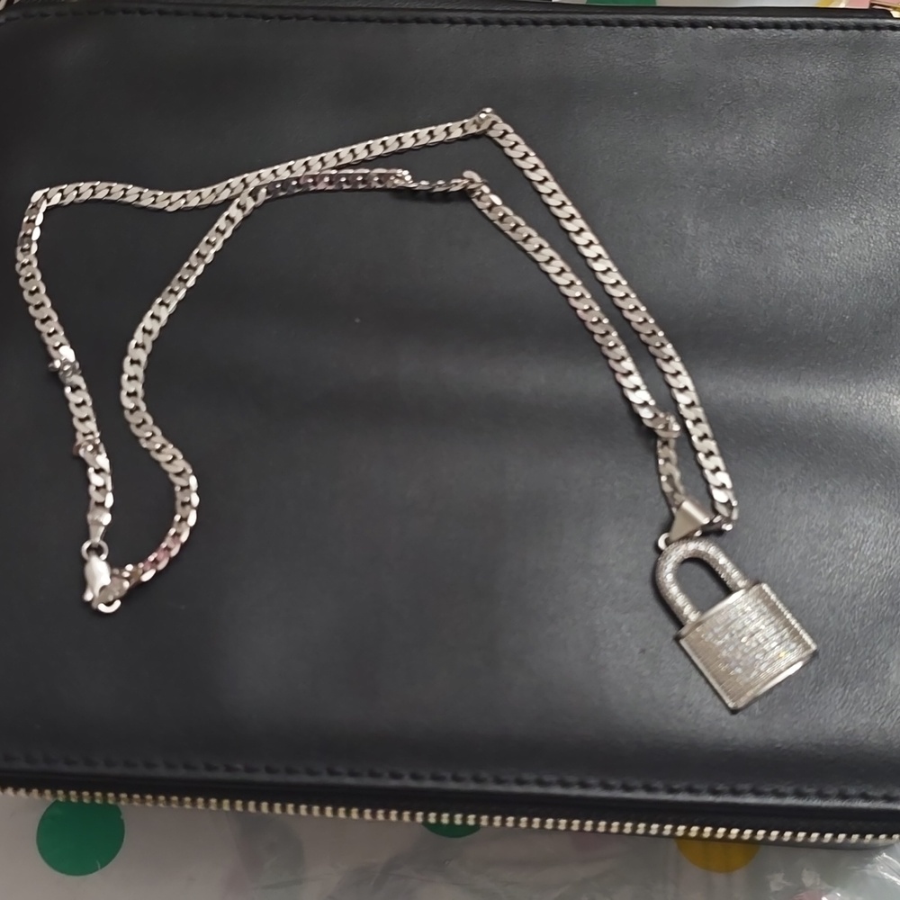 Lock Silver Necklace
